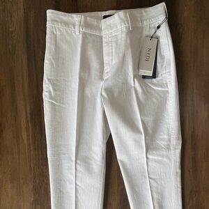 NYDJ Straight White Ankle Pants - Size 6Petite
